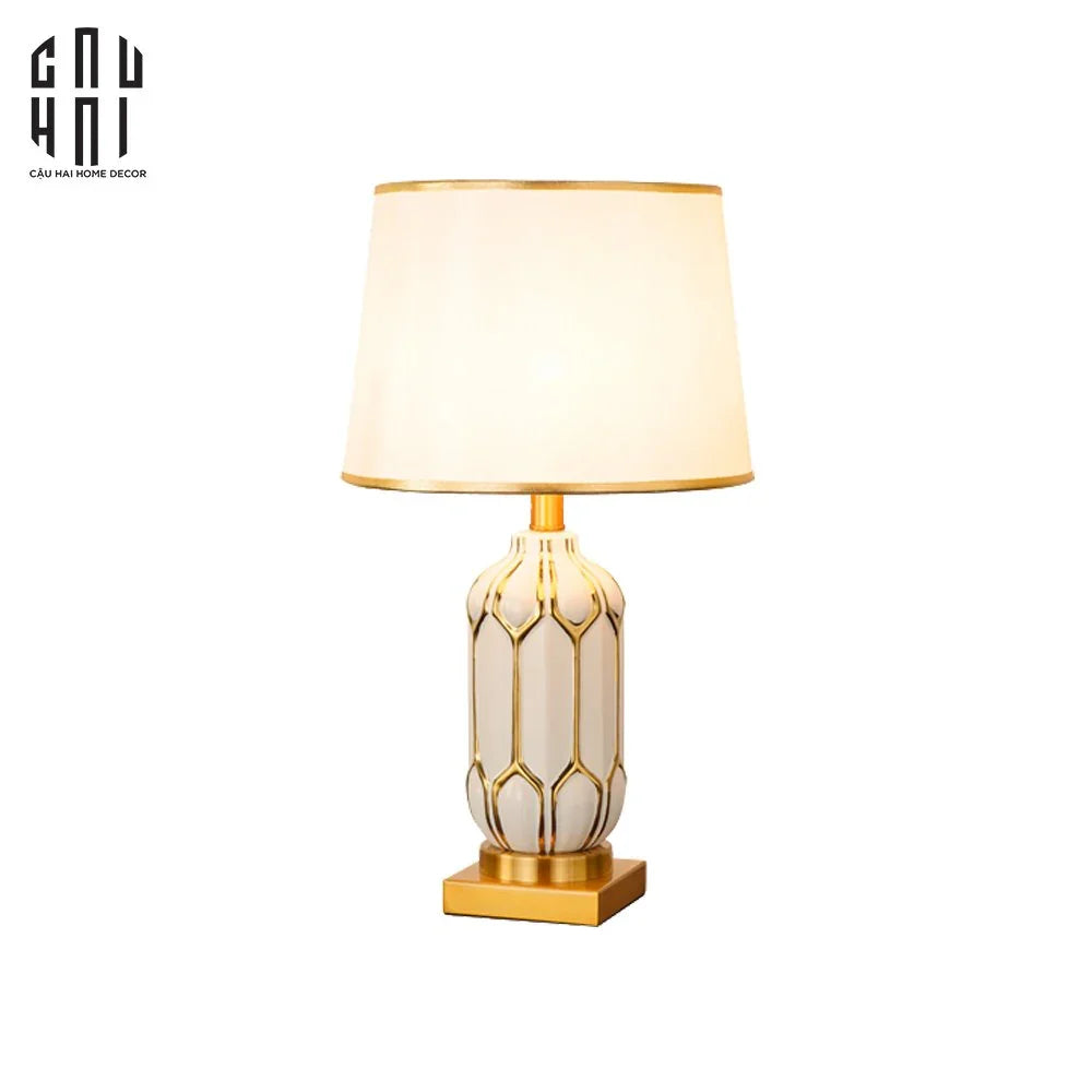 ĐÈN BÀN SEPHORA - SEPHORA PORCELAIN SIDE TABLE LAMP - CẬU HAI HOME DECOR