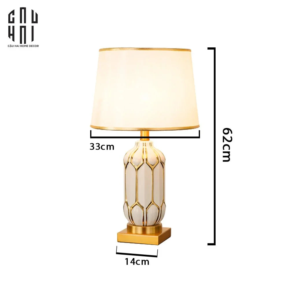 ĐÈN BÀN SEPHORA - SEPHORA PORCELAIN SIDE TABLE LAMP - CẬU HAI HOME DECOR