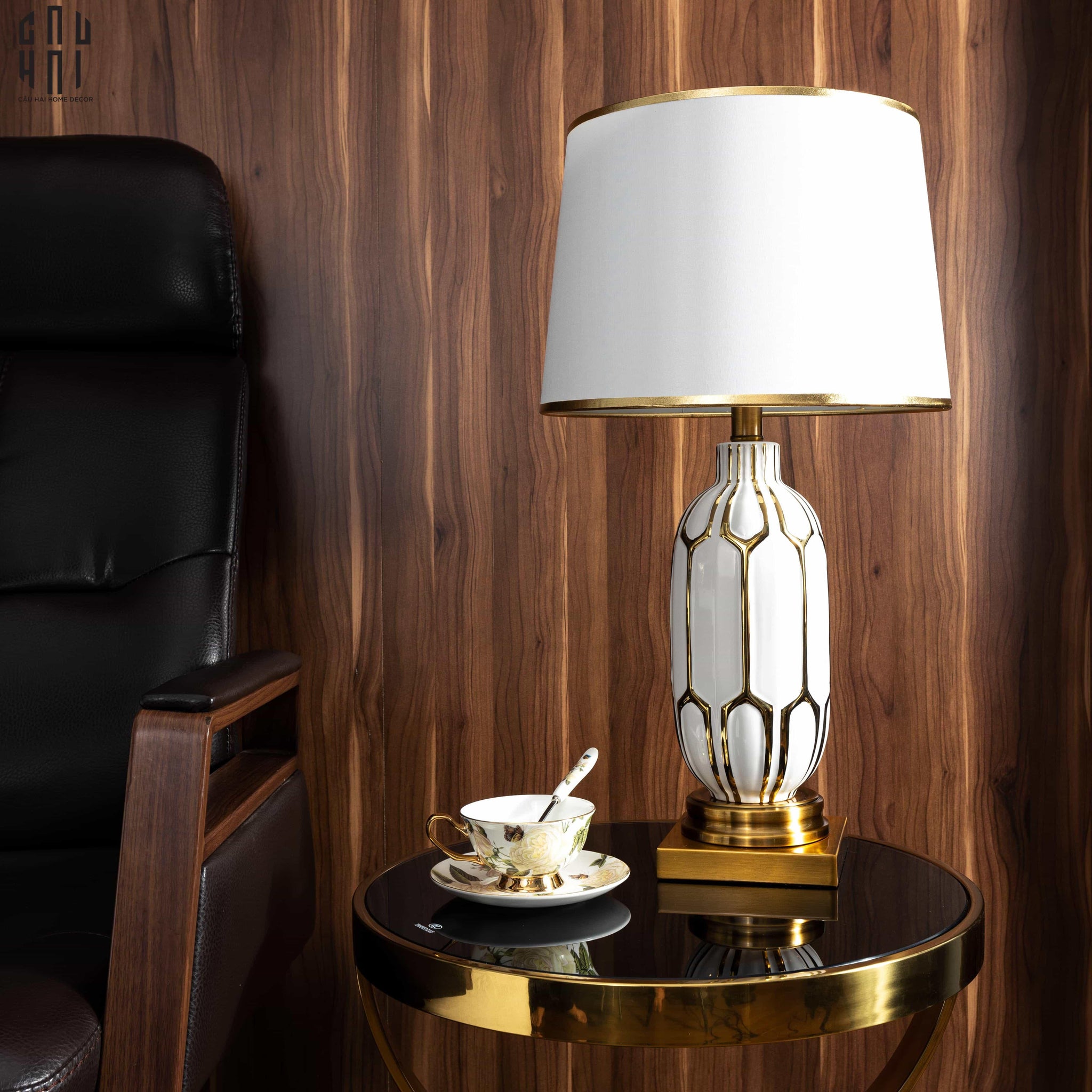 ĐÈN BÀN SEPHORA - SEPHORA PORCELAIN SIDE TABLE LAMP - CẬU HAI HOME DECOR