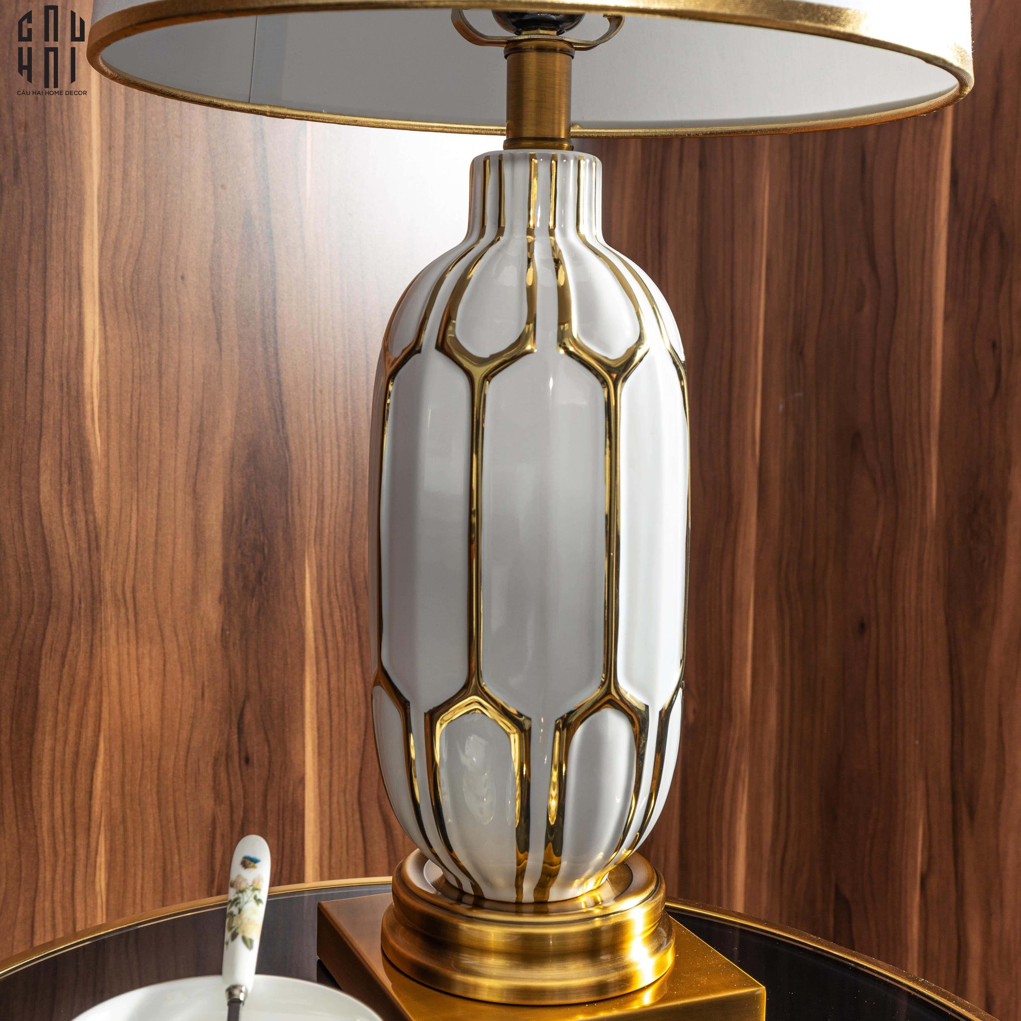 ĐÈN BÀN SEPHORA - SEPHORA PORCELAIN SIDE TABLE LAMP - CẬU HAI HOME DECOR