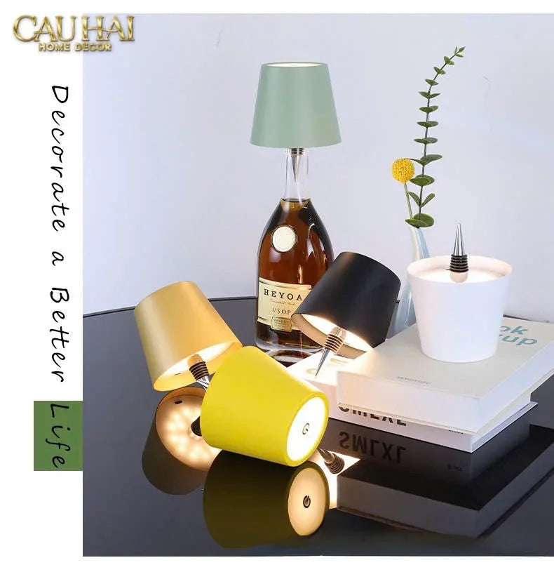 Đèn Led Nút Chai Clip-On Lumière Bottle Lamp - Aqua-Green-CẬU HAI HOME DECOR