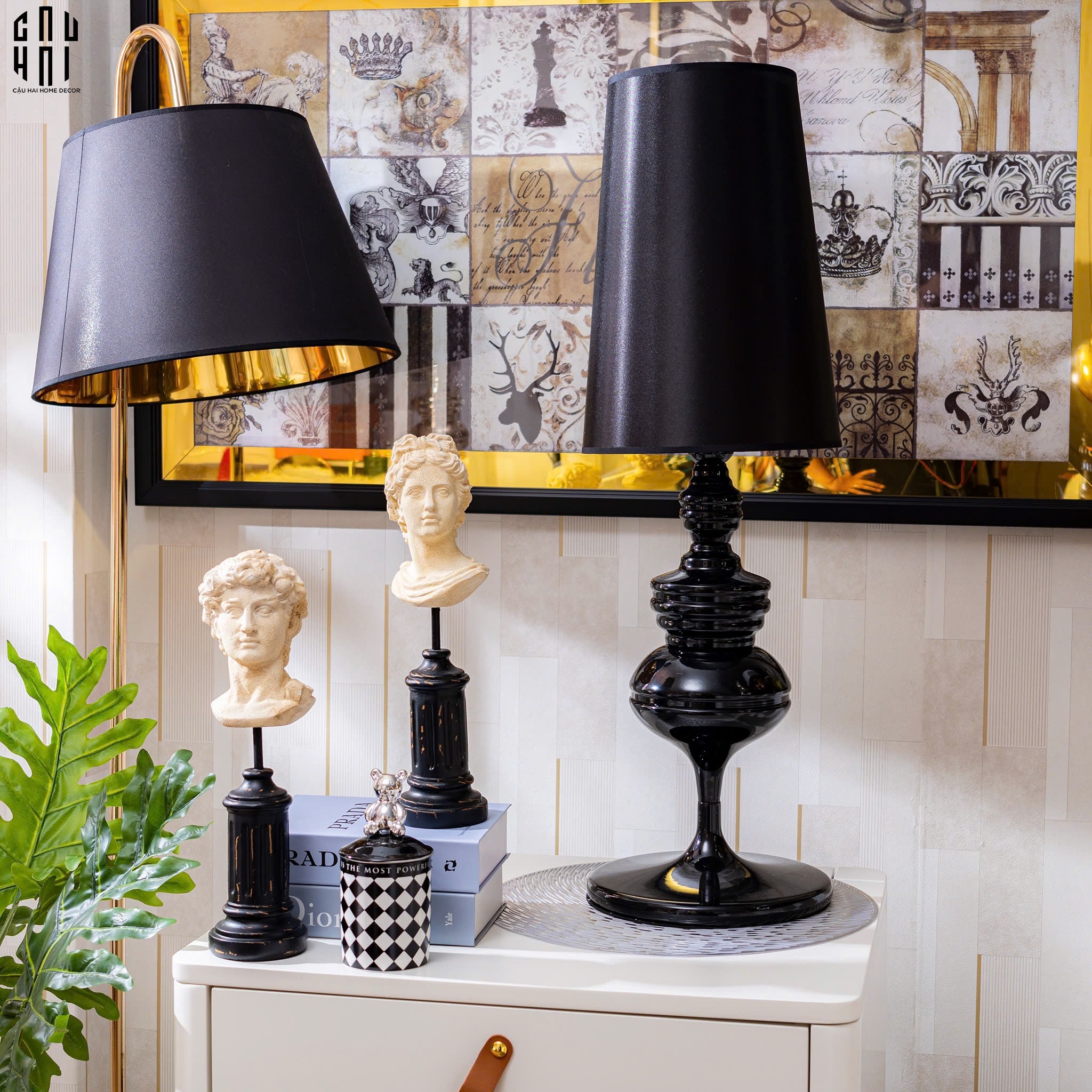 ĐÈN NGỦ ĐỂ BÀN ANDREW BLACK - S78 - CẬU HAI HOME DECOR