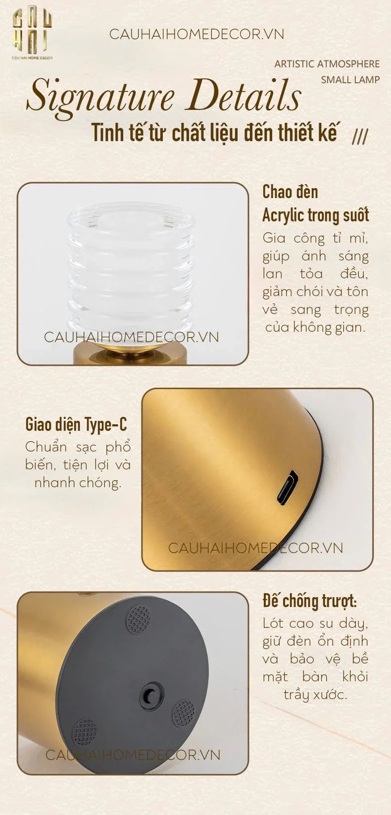 ĐÈN NGỦ ĐỂ BÀN AURORA COIL - CẬU HAI HOME DECOR