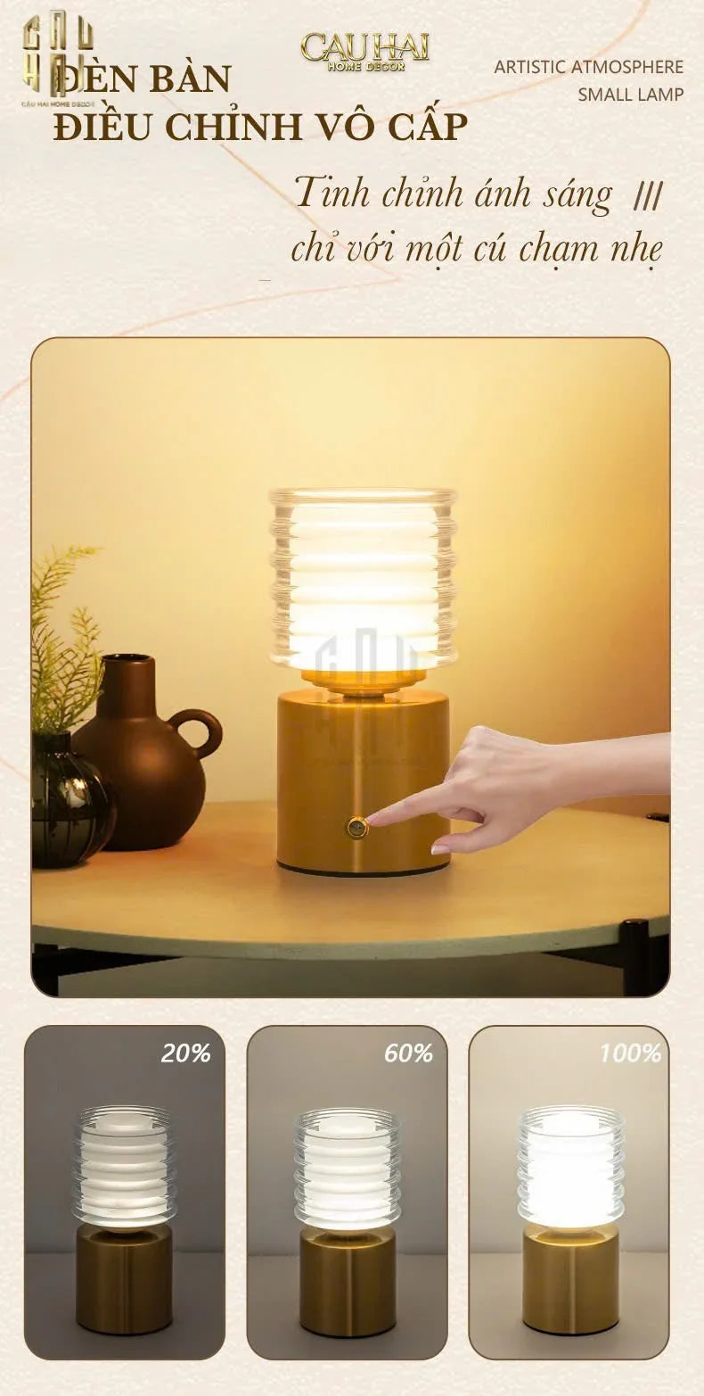 ĐÈN NGỦ ĐỂ BÀN AURORA COIL - CẬU HAI HOME DECOR