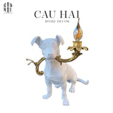 ĐÈN NGỦ ĐỂ BÀN CLENCHING WHITE PUPPY - CẬU HAI HOME DECOR