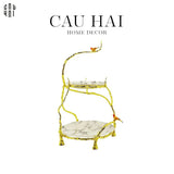 HOME COUTURE - ĐĨA BÁNH 2 TẦNG IMPERIAL CANARI - CẬU HAI HOME DECOR