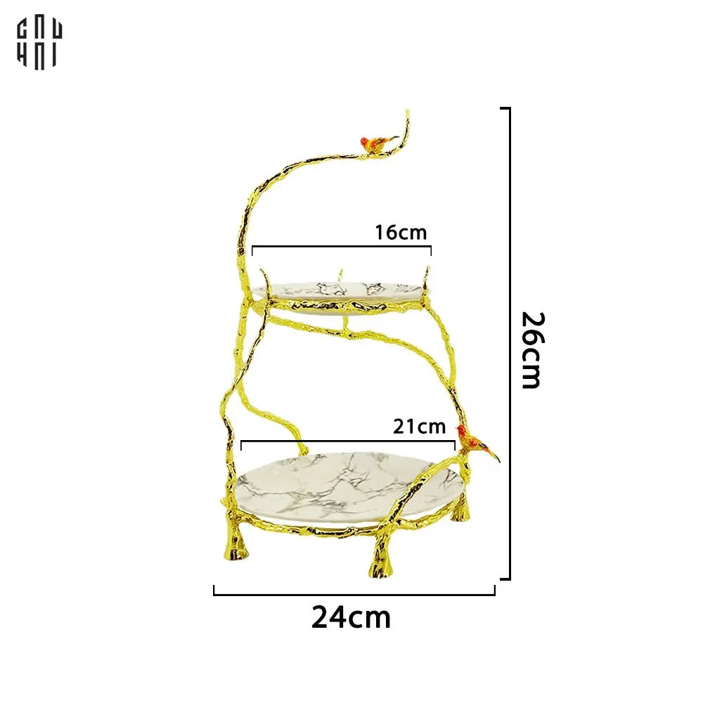 HOME COUTURE - ĐĨA BÁNH 2 TẦNG IMPERIAL CANARI - CẬU HAI HOME DECOR