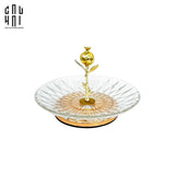 ĐĨA BÁNH KẸO THUỶ TINH BLOOMING SS25 - CẬU HAI HOME DECOR