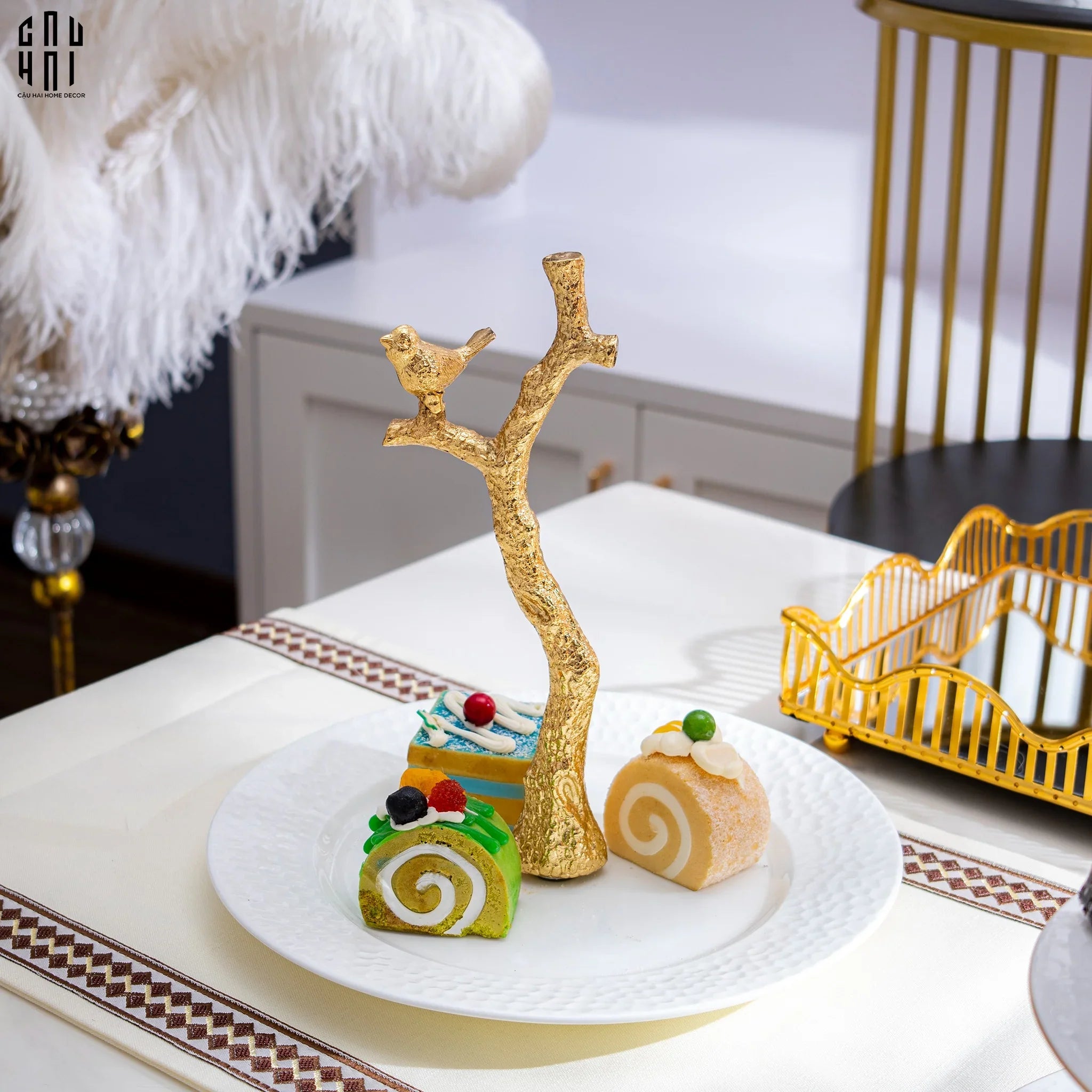 ĐĨA BÁNH KẸO TRANG TRÍ FOUR SEASONS SS25 - CẬU HAI HOME DECOR