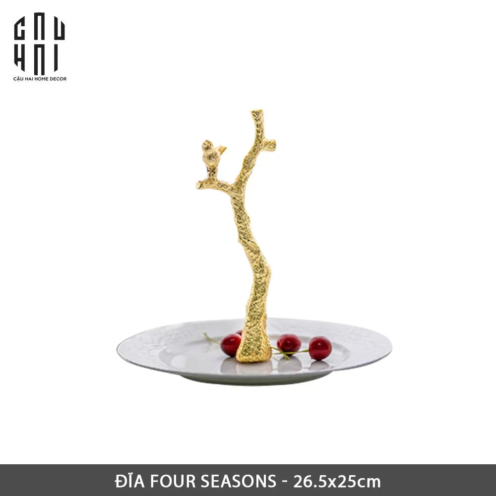 ĐĨA BÁNH KẸO TRANG TRÍ FOUR SEASONS SS25 - CẬU HAI HOME DECOR