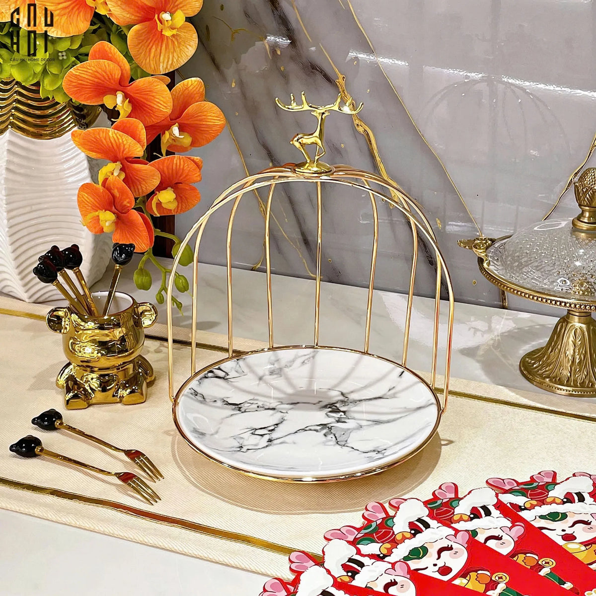 Đĩa Bánh New Alley Standing-SET CHÉN DĨA-Đối tác tại Trung Quốc theo từng đơn đặt hàng-CẬU HAI HOME DECOR