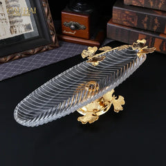Đĩa Dài Persian Lumière Papillon Crystal Plateau-CẬU HAI HOME DECOR