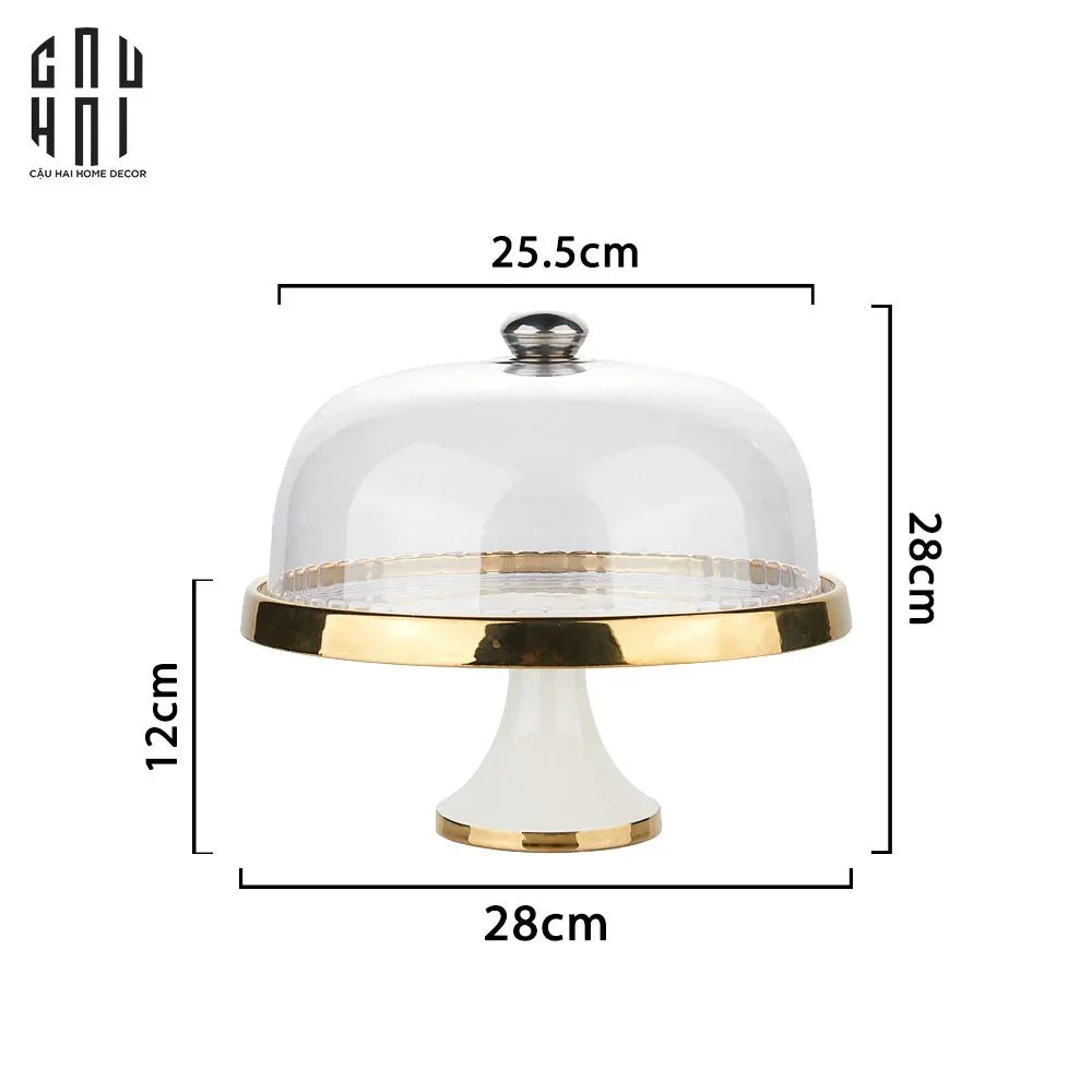 Đĩa Đế Bánh Francais Parisienne Élégance Plateau-SET CHÉN DĨA-Đối tác tại Trung Quốc theo từng đơn đặt hàng-CẬU HAI HOME DECOR