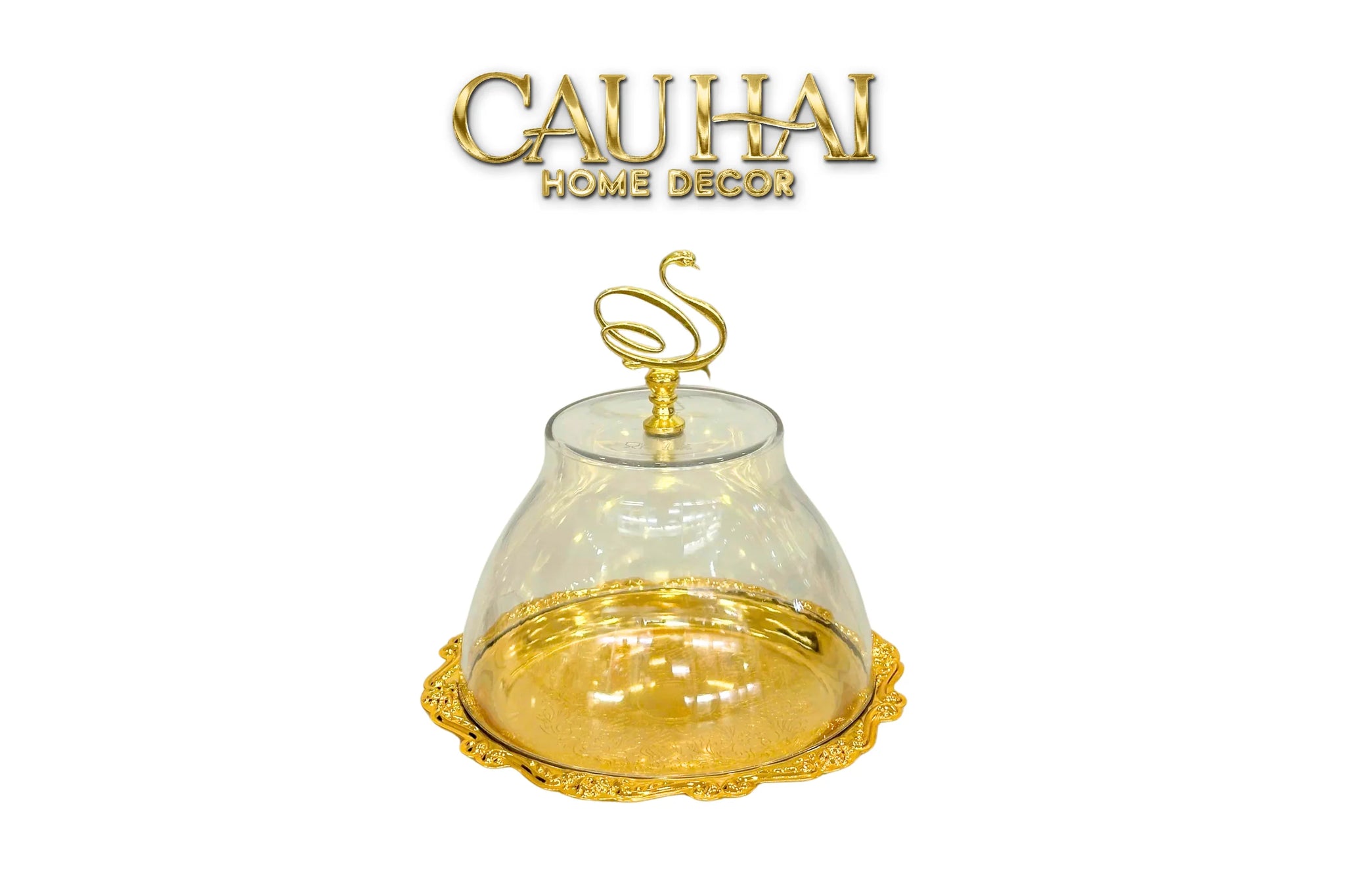 Đĩa Kẹo Persian Swan Swirl D’Or-SET CHÉN DĨA-CẬU HAI HOME DECOR