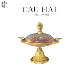 ĐĨA KẸO THUỶ TINH ATHENS - CẬU HAI HOME DECOR