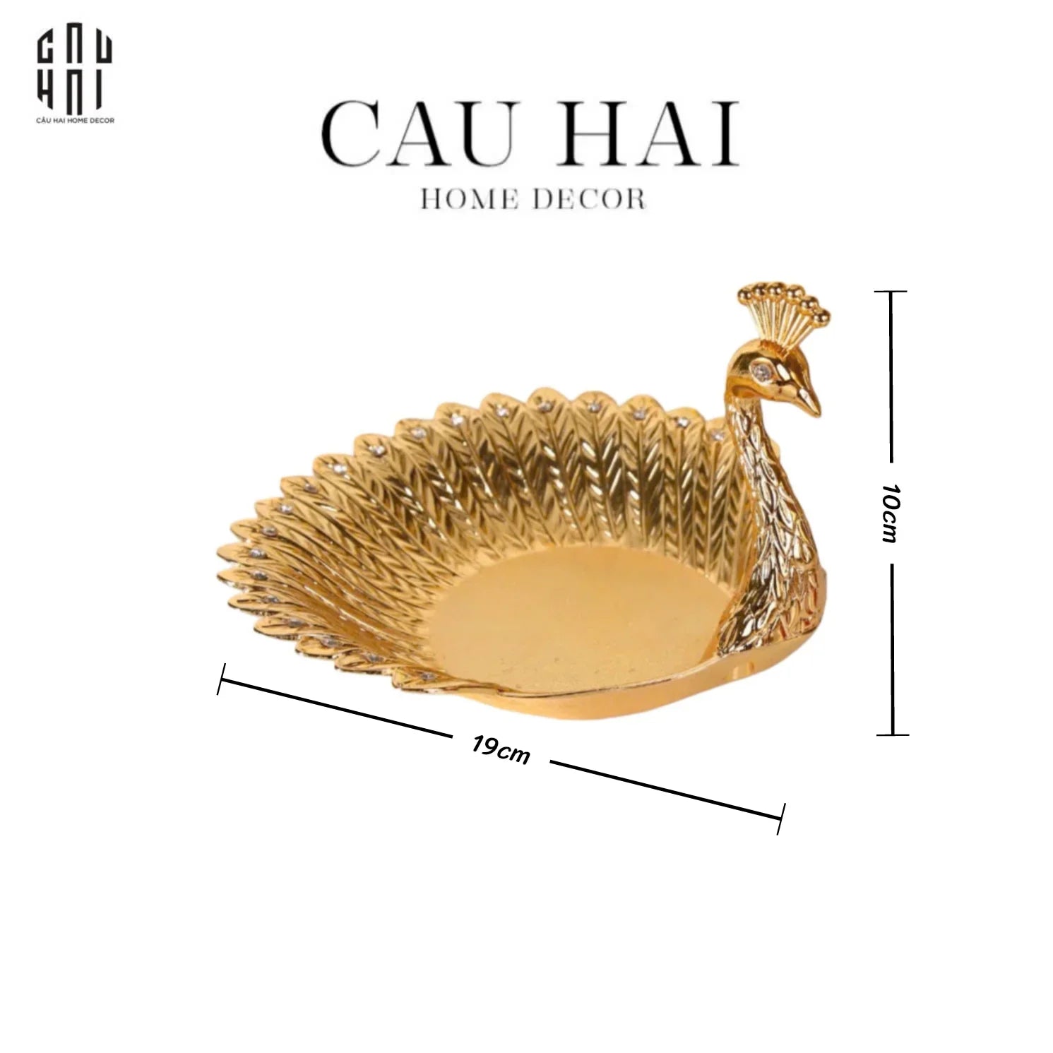Đĩa Khổng Tước Persian Plume Of Legacy-CẬU HAI HOME DECOR