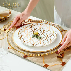 Đĩa Salad / Tráng Miệng Maison Éclat Interlace - Dinner Plate 8" 20cm-CẬU HAI HOME DECOR