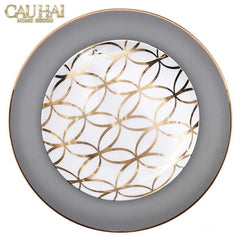 Đĩa Salad / Tráng Miệng Maison Éclat Interlace - Dinner Plate 8" 20cm-CẬU HAI HOME DECOR