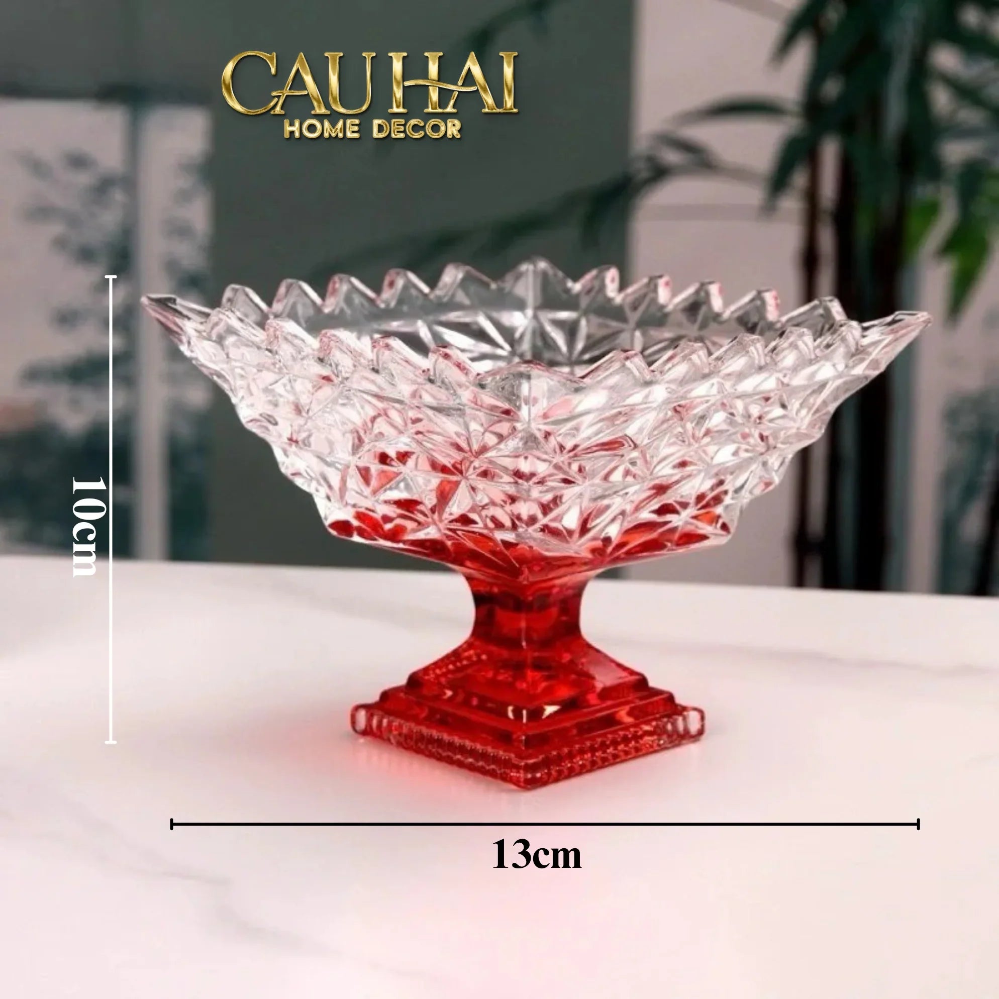 Đĩa Thuỷ Tinh Icecream Tiny Plateau.-CẬU HAI HOME DECOR