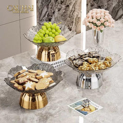 Đĩa Trái Cây Acry - Sunlit Blossom-CẬU HAI HOME DECOR