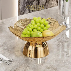 Đĩa Trái Cây Acry - Sunlit Blossom-CẬU HAI HOME DECOR
