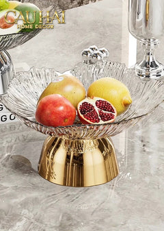 Đĩa Trái Cây Acry - Sunlit Blossom-CẬU HAI HOME DECOR