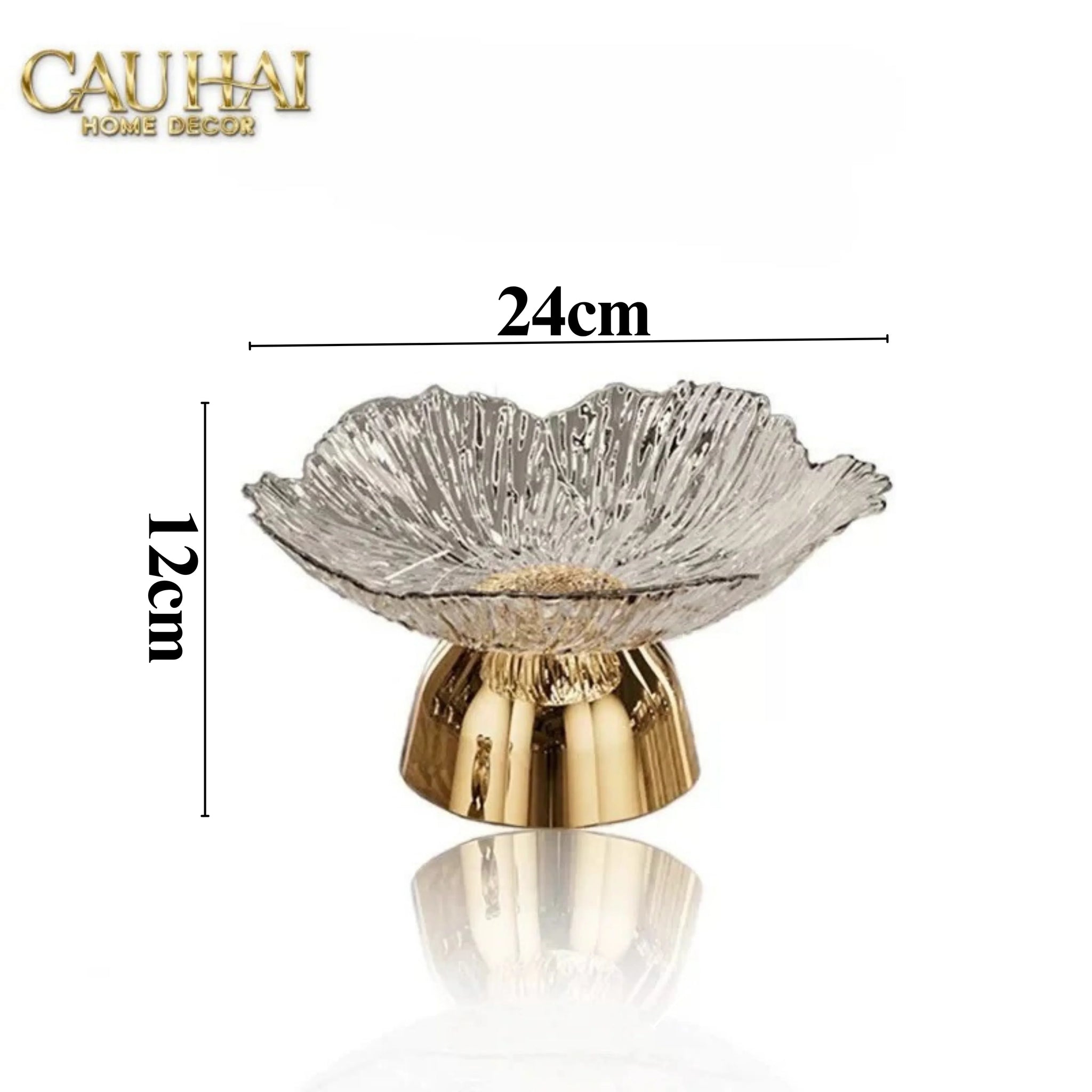 Đĩa Trái Cây Acry - Sunlit Blossom-CẬU HAI HOME DECOR