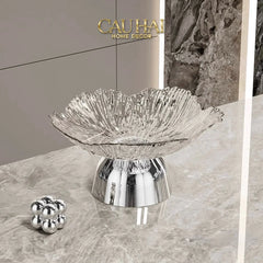Đĩa Trái Cây Acry - Sunlit Blossom-CẬU HAI HOME DECOR