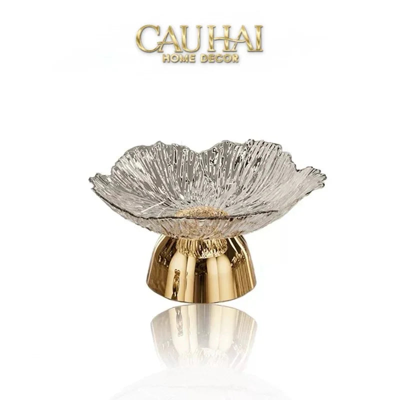 Đĩa Trái Cây Acry - Sunlit Blossom-CẬU HAI HOME DECOR