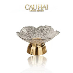 Đĩa Trái Cây Acry - Sunlit Blossom-CẬU HAI HOME DECOR