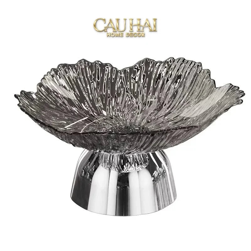 Đĩa Trái Cây Acry - Sunlit Blossom-CẬU HAI HOME DECOR
