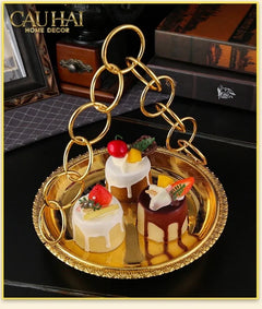 Đĩa Trái Cây Persian D’Or Circle Serve Tray-CẬU HAI HOME DECOR