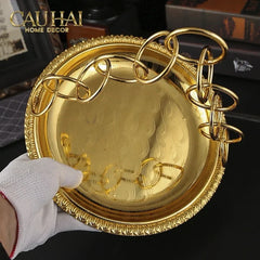 Đĩa Trái Cây Persian D’Or Circle Serve Tray-CẬU HAI HOME DECOR