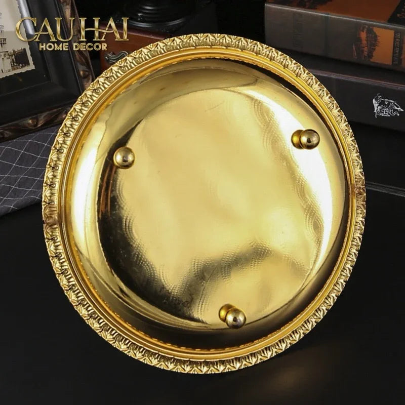 Đĩa Trái Cây Persian D’Or Circle Serve Tray-CẬU HAI HOME DECOR