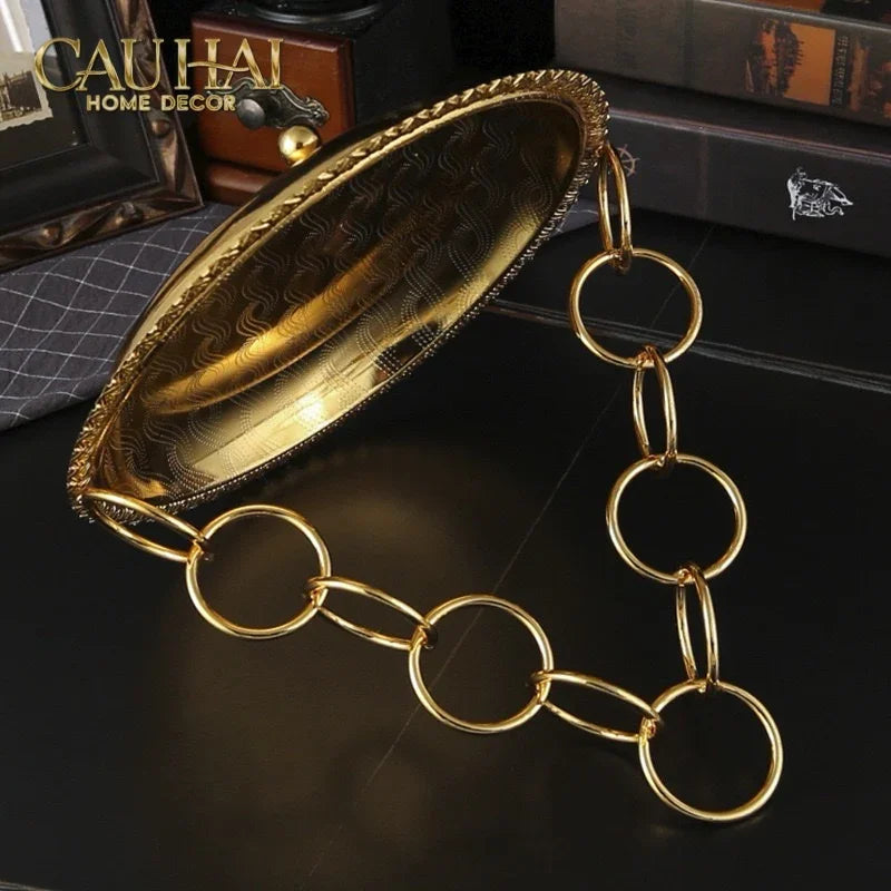 Đĩa Trái Cây Persian D’Or Circle Serve Tray-CẬU HAI HOME DECOR