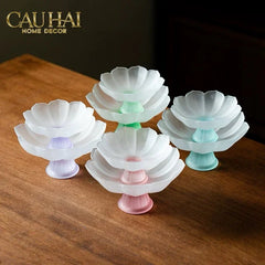 Đĩa Trái Cây Pha Lê Lưu Ly Blanc Jade Dynasty Lotus-CẬU HAI HOME DECOR