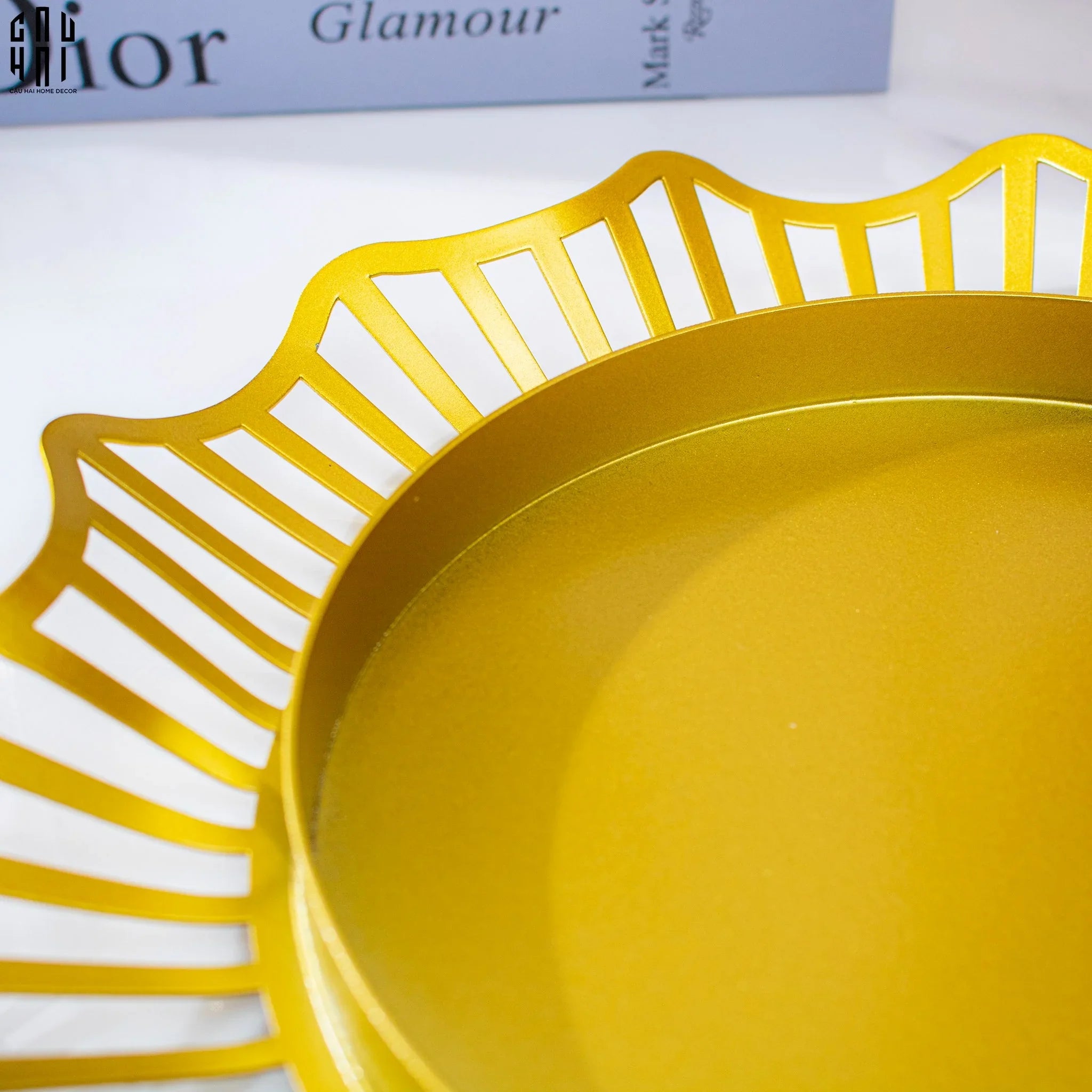 ĐĨA TRÁI CÂY ROUND CURVES SS25 - CẬU HAI HOME DECOR