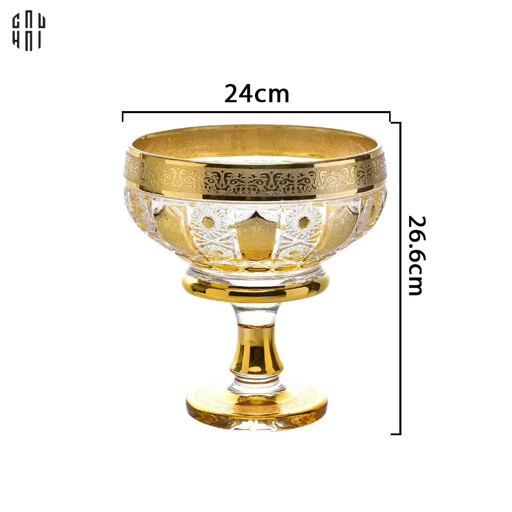 ĐĨA TRÁI CÂY THUỶ TINH JAVIER - L SS25 - CẬU HAI HOME DECOR