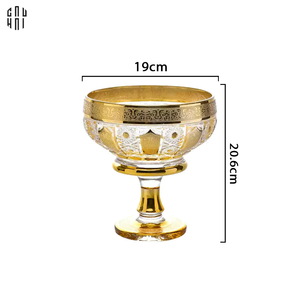 ĐĨA TRÁI CÂY THUỶ TINH JAVIER - M SS25 - CẬU HAI HOME DECOR