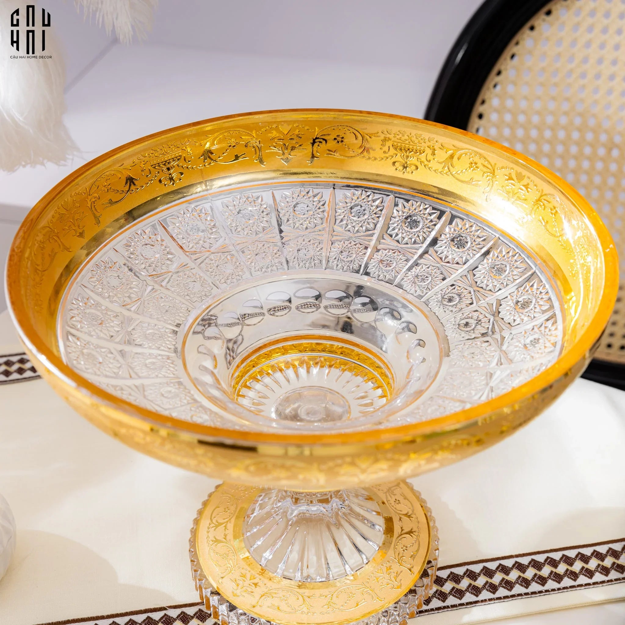 Đĩa Trái Cây Thuỷ Tinh Mason S30-CẬU HAI HOME DECOR