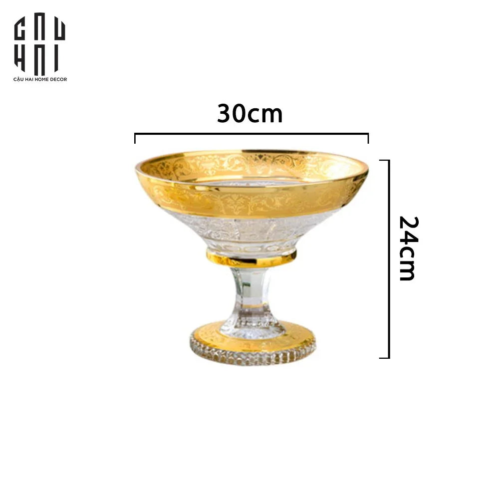 ĐĨA TRÁI CÂY THUỶ TINH MASON S30 SS25 - CẬU HAI HOME DECOR