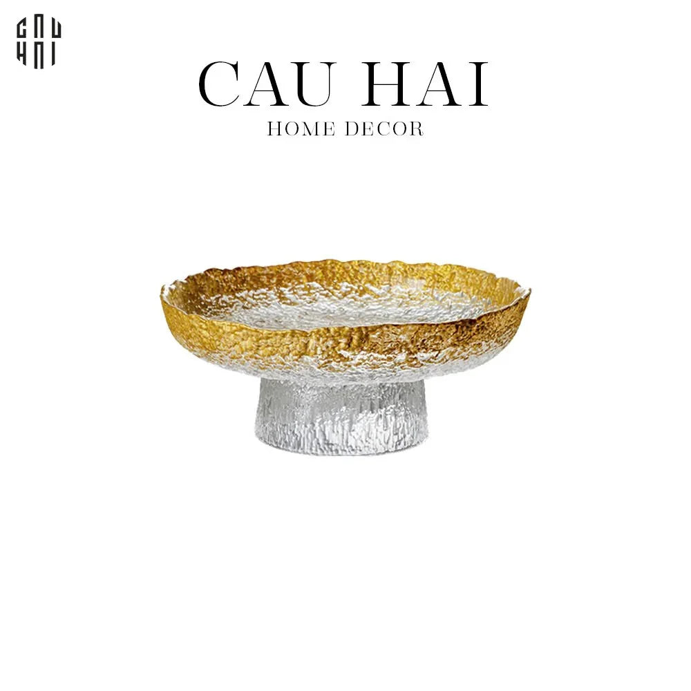 ĐĨA TRÁI CÂY THUỶ TINH MULLER SIZE S SS25 - CẬU HAI HOME DECOR