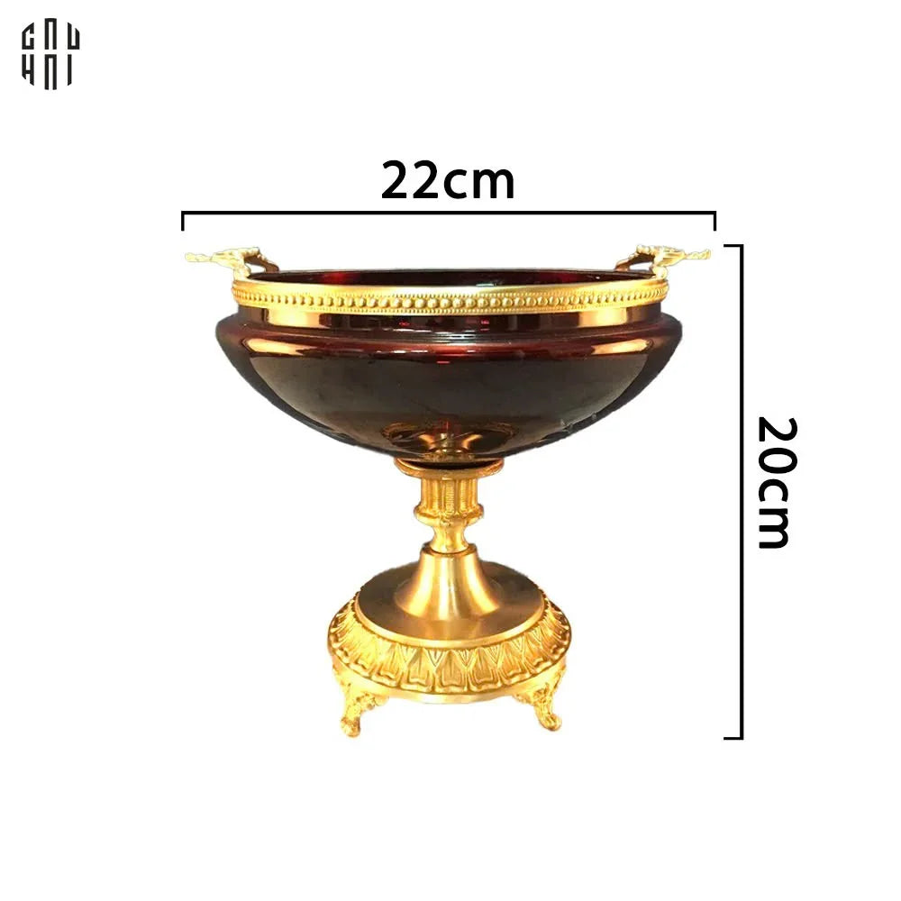 ĐĨA TRÁI CÂY THUỶ TINH RED ROBERTSON - CẬU HAI HOME DECOR