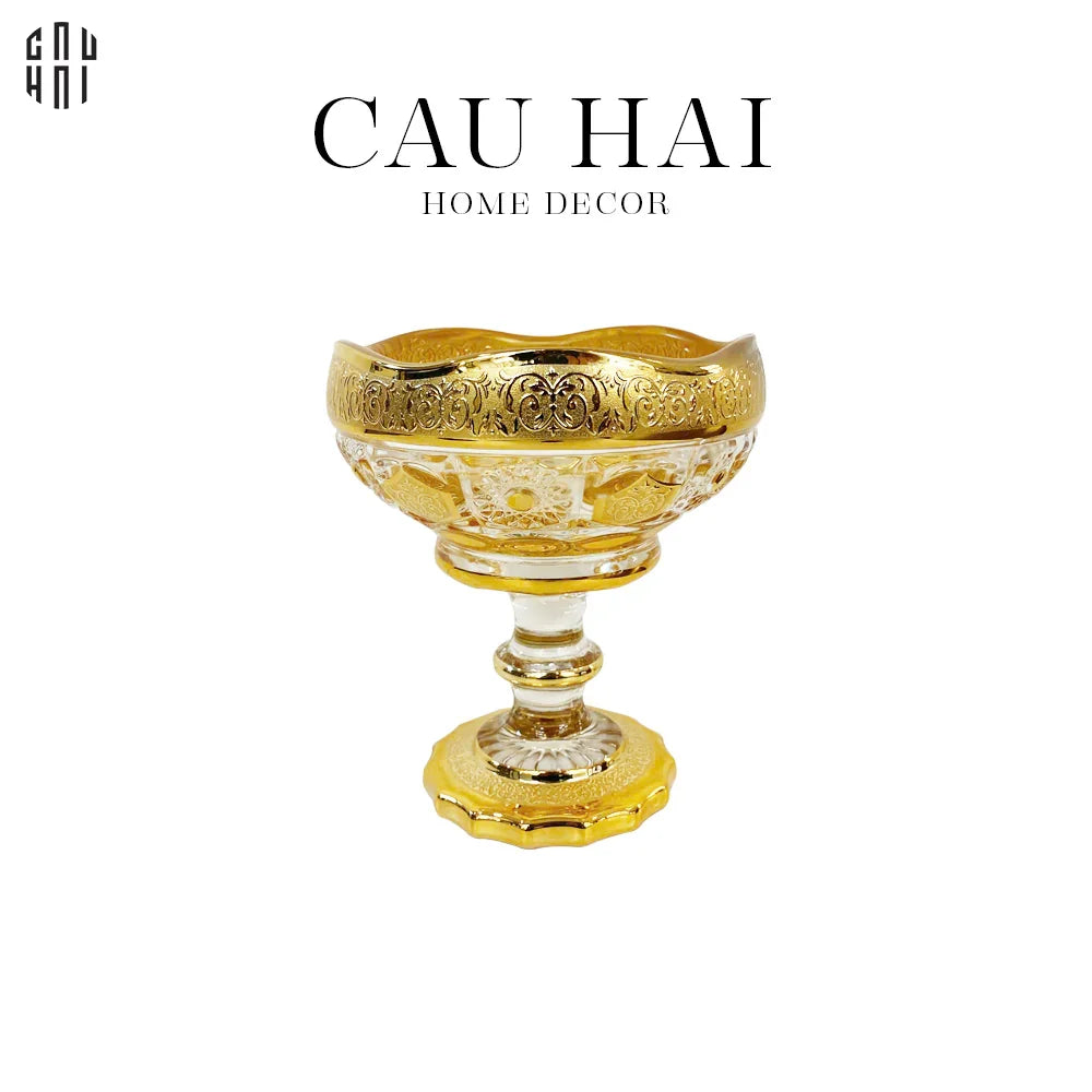 ĐĨA TRÁI CÂY THUỶ TINH TOMMY SS25 - CẬU HAI HOME DECOR