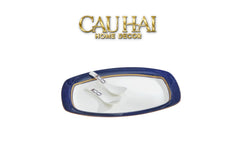 Đĩa Trái Xoài Sứ Ngọc - Orchard Disk 32-CẬU HAI HOME DECOR