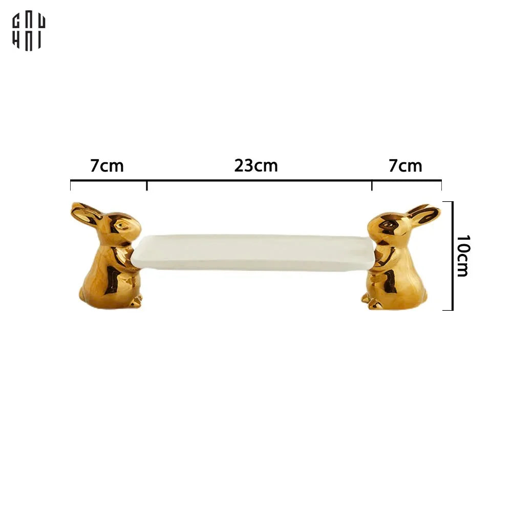 FÊTES COUTURE - ĐĨA DESSERT LES PETITS LAPINS PORTANTS UP - CẬU HAI HOME DECOR