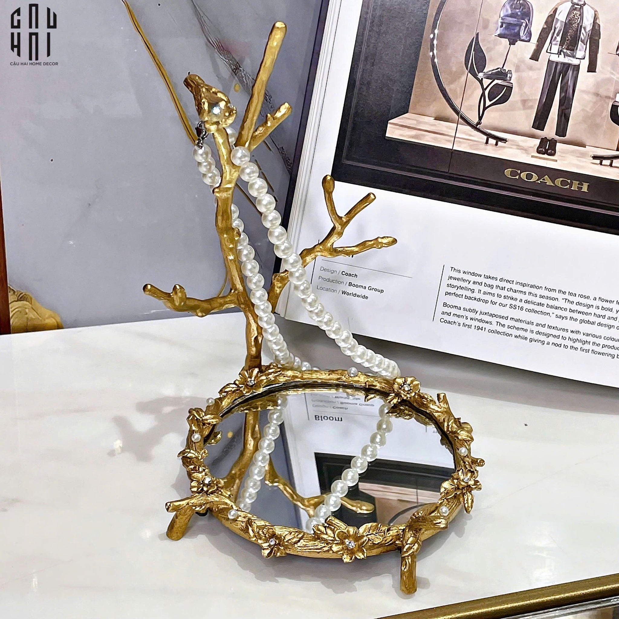 ĐĨA TRANG TRÍ MAGICAL BRASSON BIRD SS25 - CẬU HAI HOME DECOR