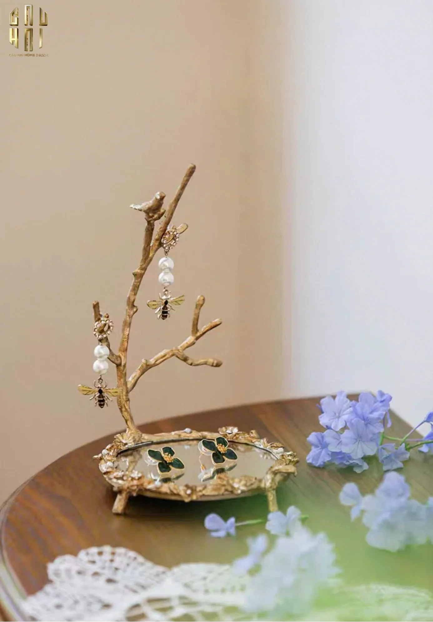 ĐĨA TRANG TRÍ MAGICAL BRASSON BIRD SS25 - CẬU HAI HOME DECOR