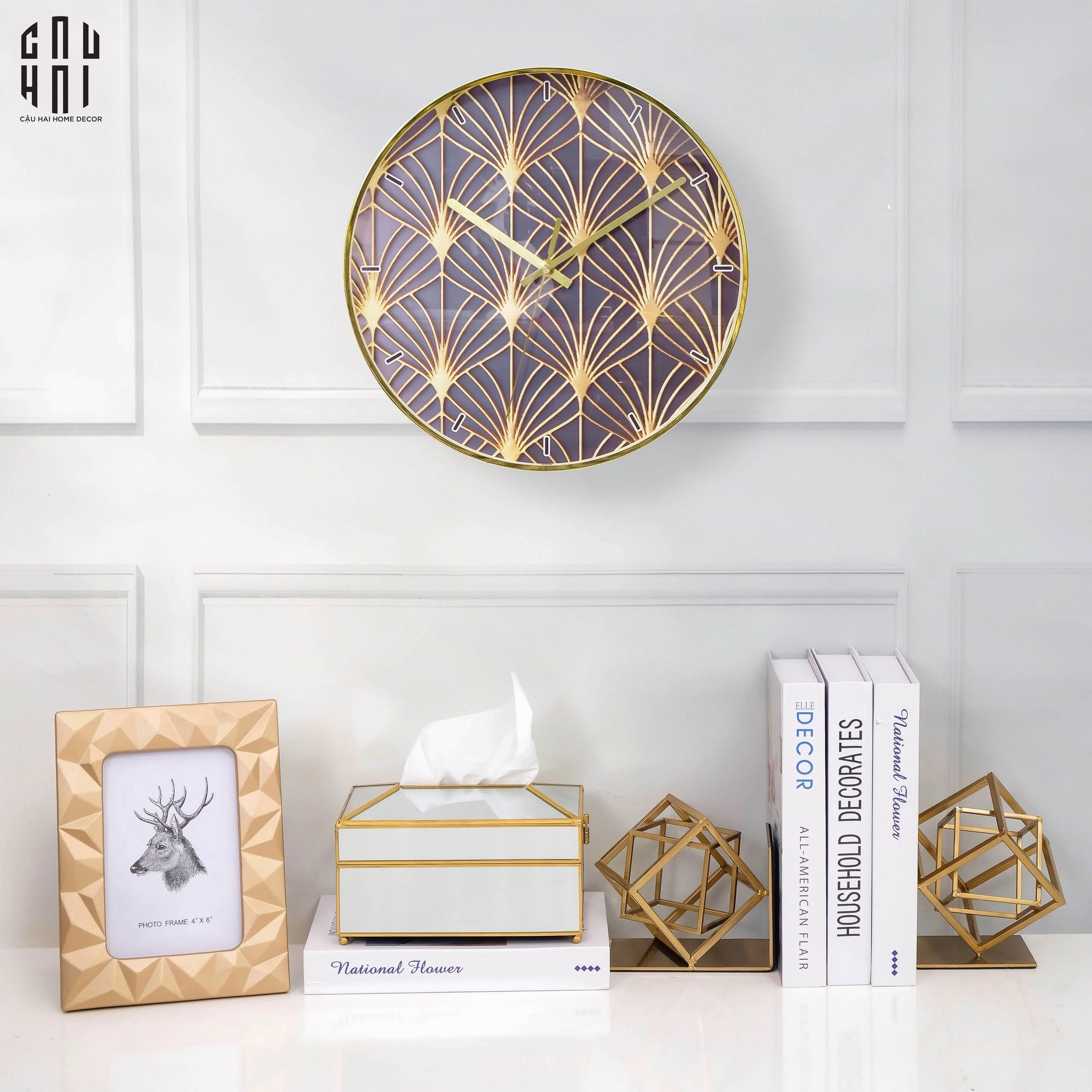 Đồng Hồ Golden Maple-ĐỒNG HỒ-CẬU HAI HOME DECOR