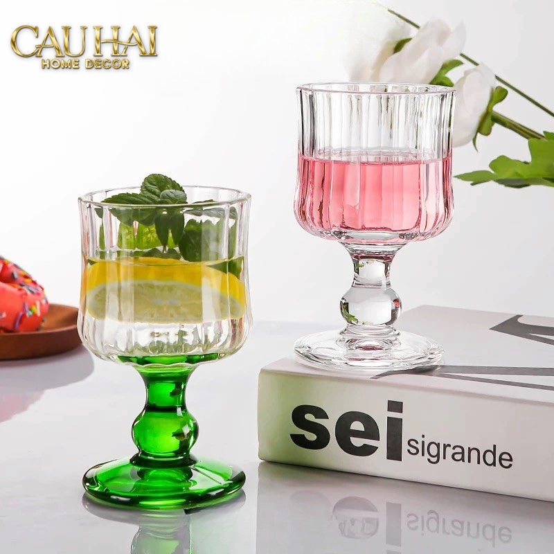 SET 2 LY PARISIENNE CHARM BISTRO GLASSES 200ML - CẬU HAI HOME DECOR